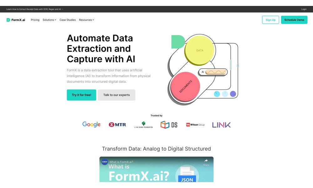 FormX.ai - Form and Document Extractor with AI