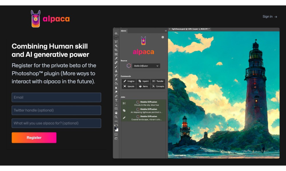 Alpaca - AI Tools Built For Artists