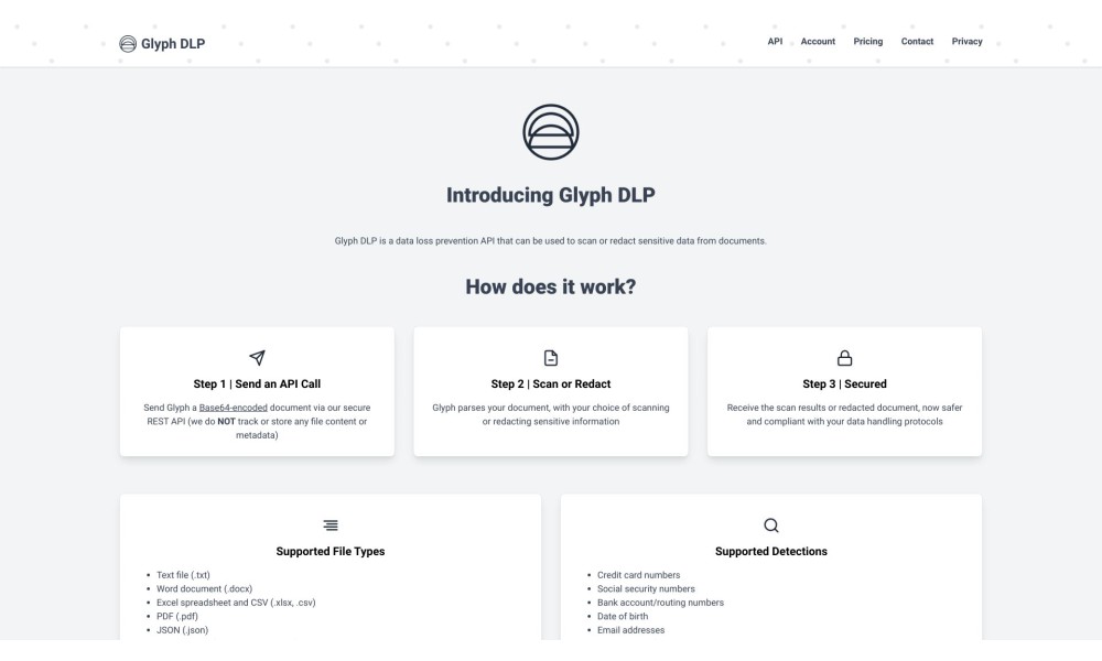 Glyph DLP