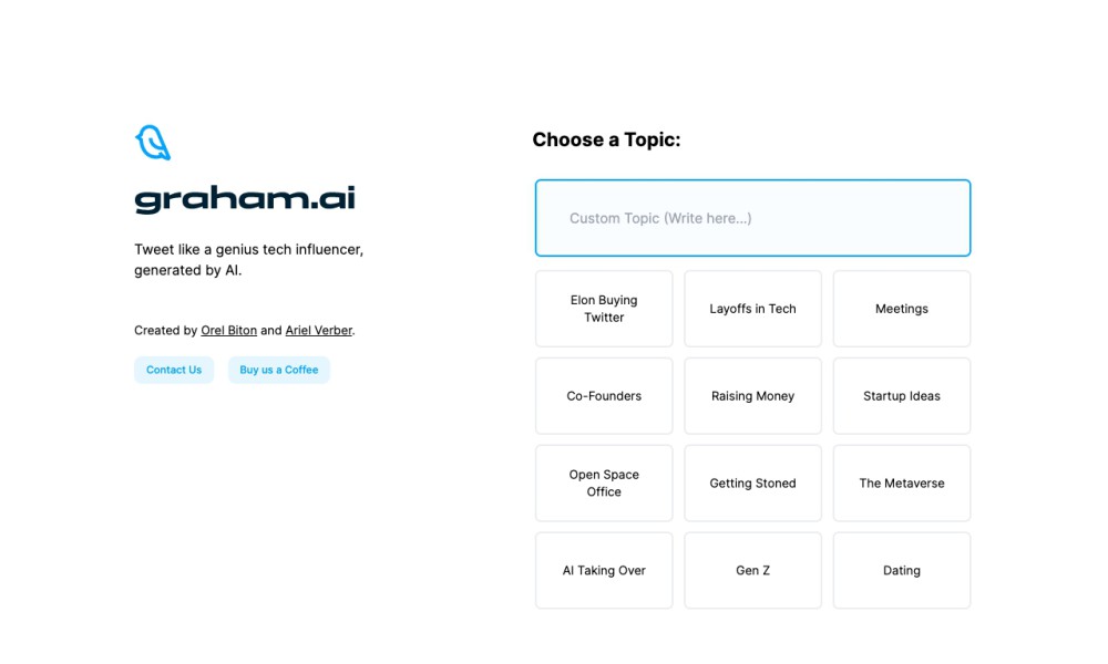 Graham.AI - Tech Tweet Generator