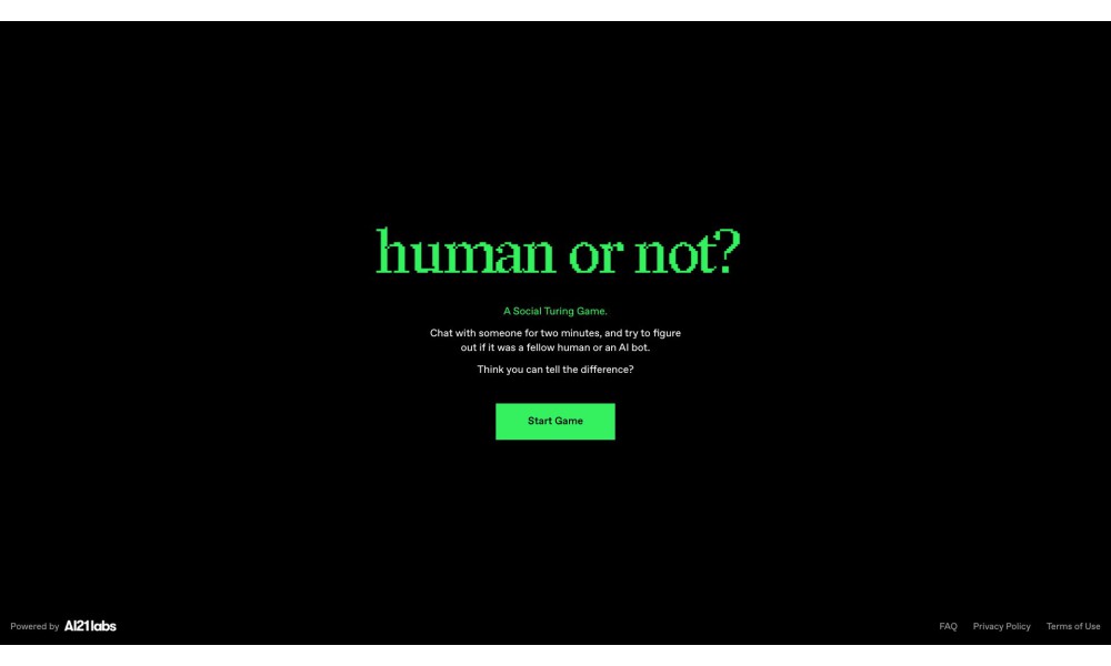 Human or Not? // A Social Turing Game