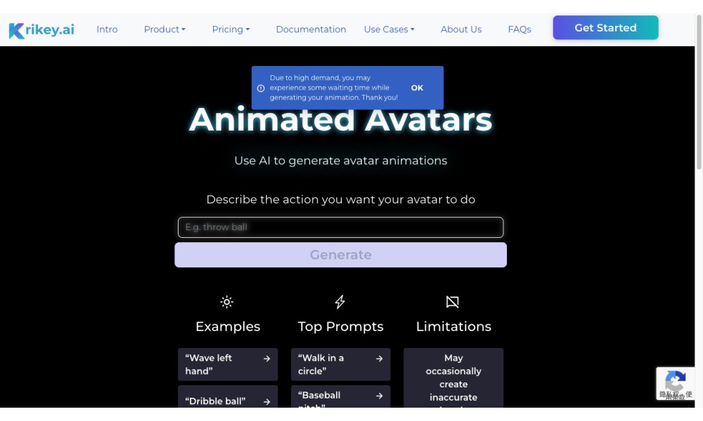 Krikey AI Animation Maker