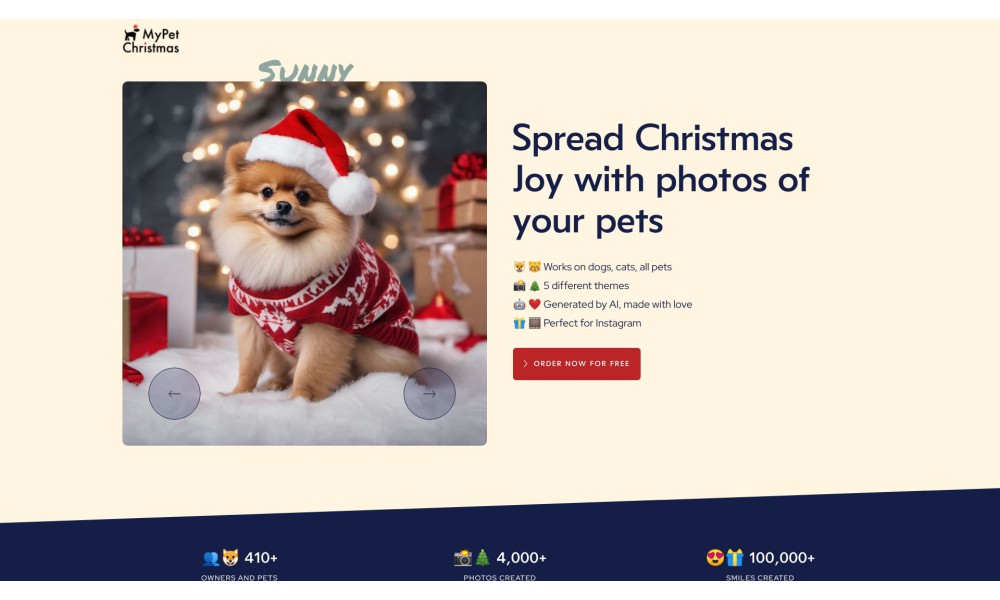 MyPet Christmas | Christmas Photos of Pets