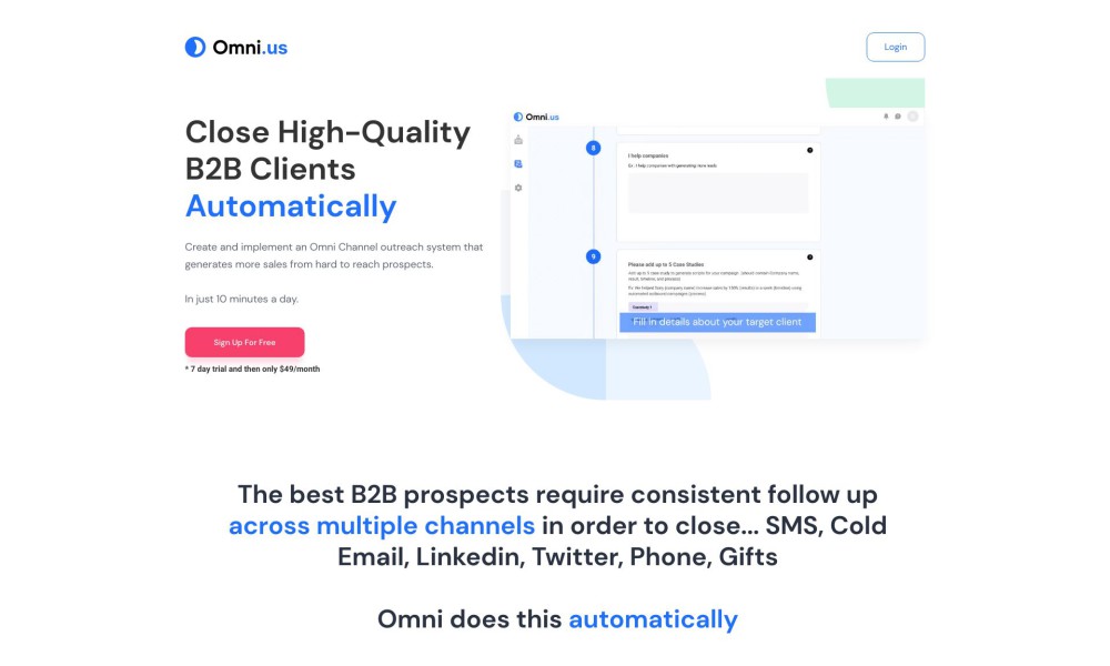 Omni Channel Outreach System