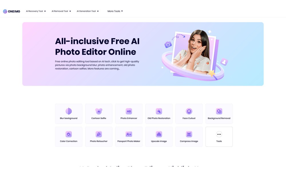 ONEIMG | Free Photo Editor Online & Best Photo Editing Tool
