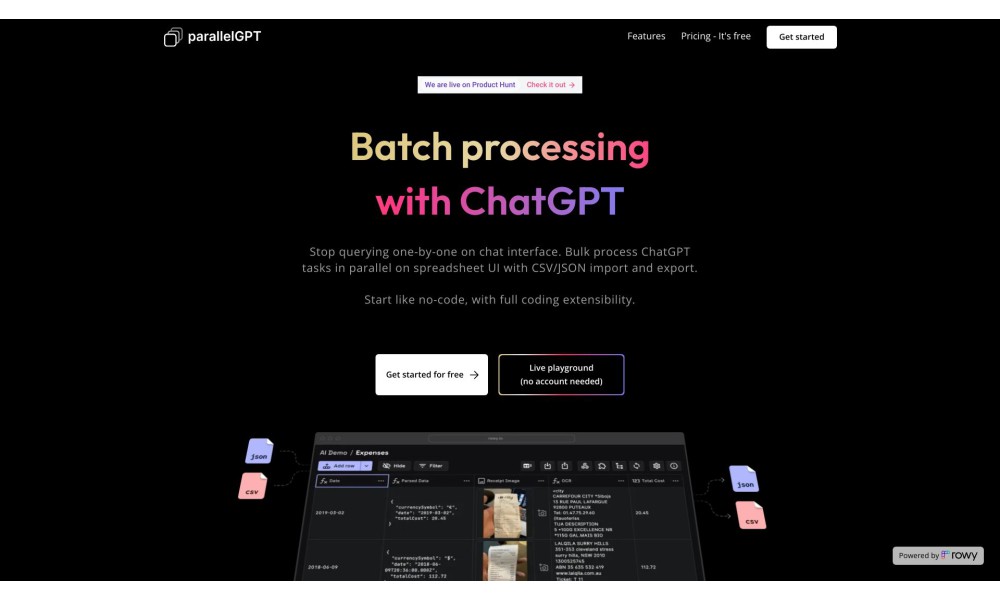 Batch / Bulk processing for ChatGPT AI