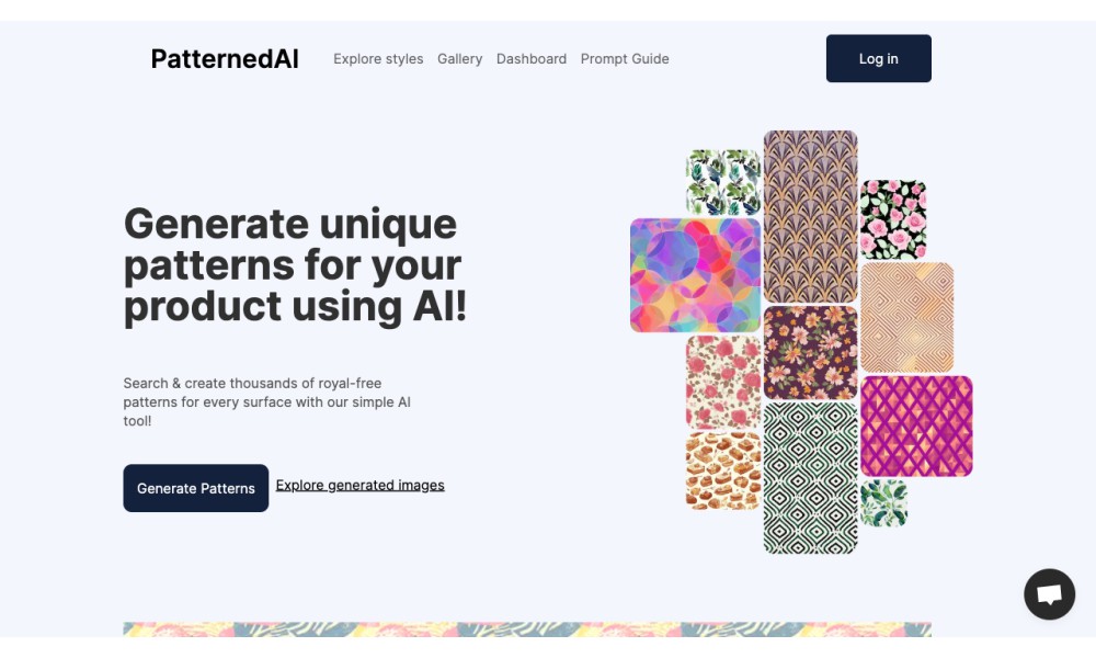 PatternedAI - Seamless Pattern Maker with Artificial Intelligence