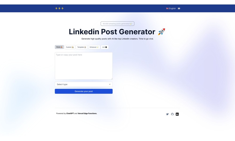 LinkedIn AI Post Generator