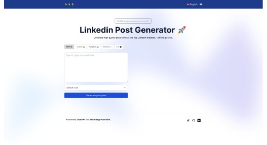 LinkedIn AI Post Generator