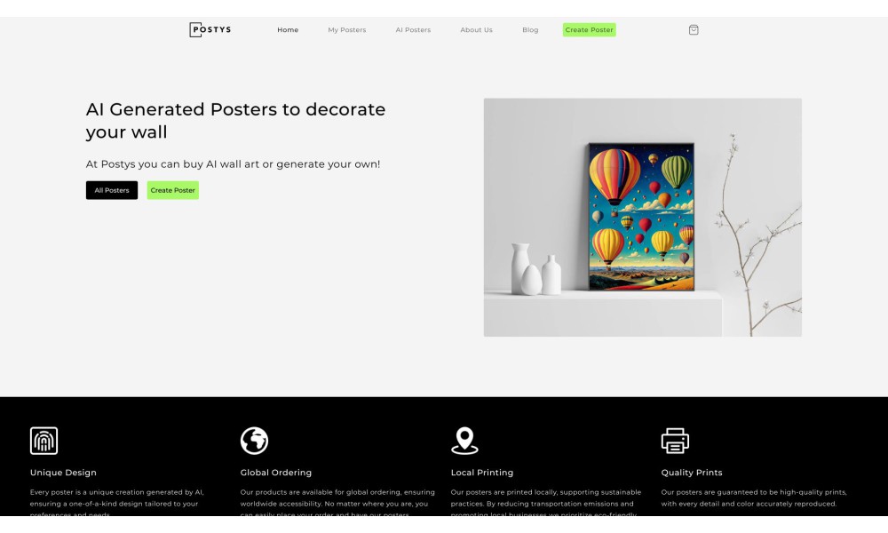 Postys - Generate your unique AI poster