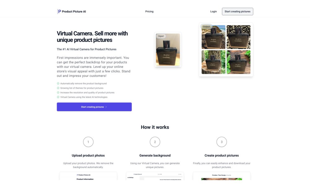 ProductPicture Virtual Camera