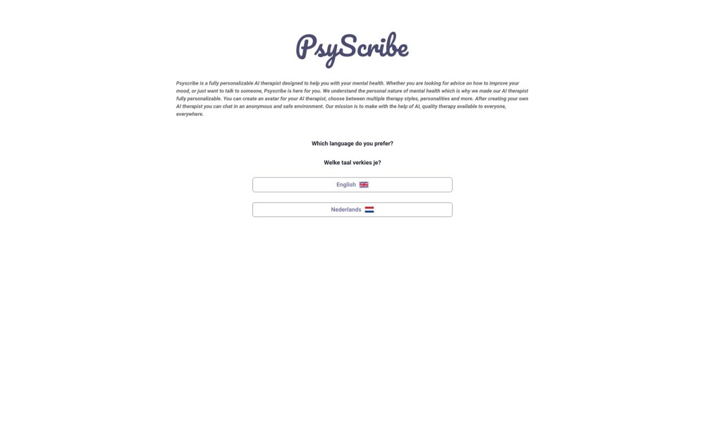 PsyScribe - Your AI Therapist And Mental Health Support