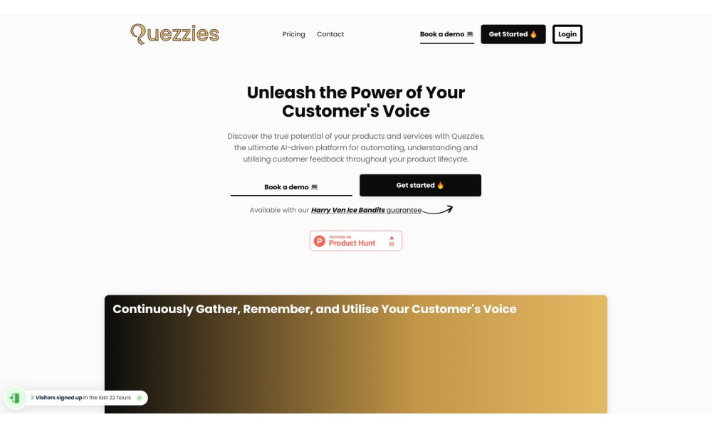 Quezzies - AI-Powered Customer Feedback & Engagement Solution