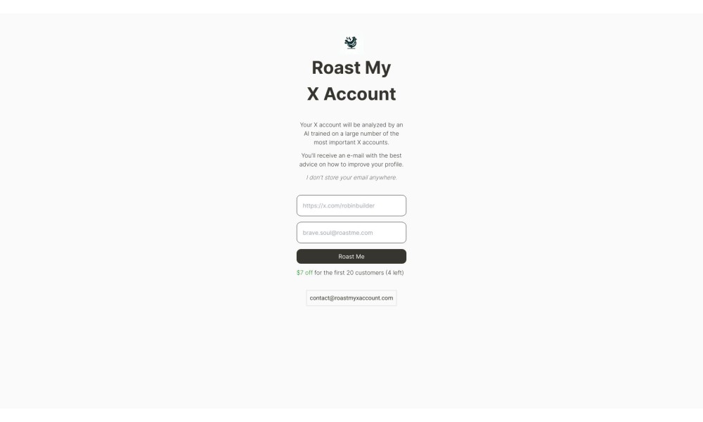 Roast My X Account