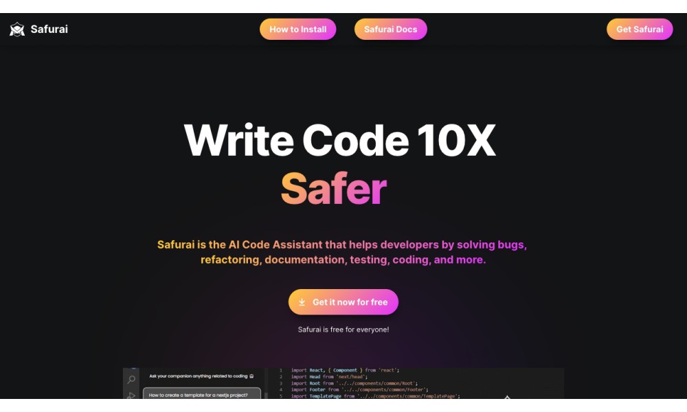 Safurai | Assistant for Developers - AI Coding Tool