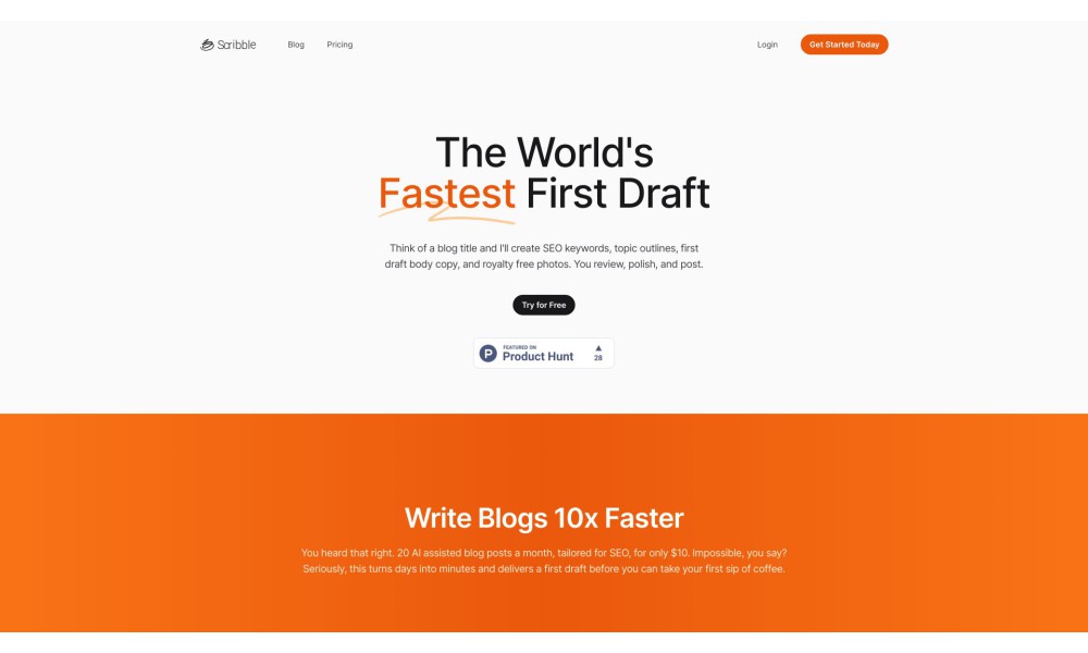 Scribble - Your AI Blog Writing Expert