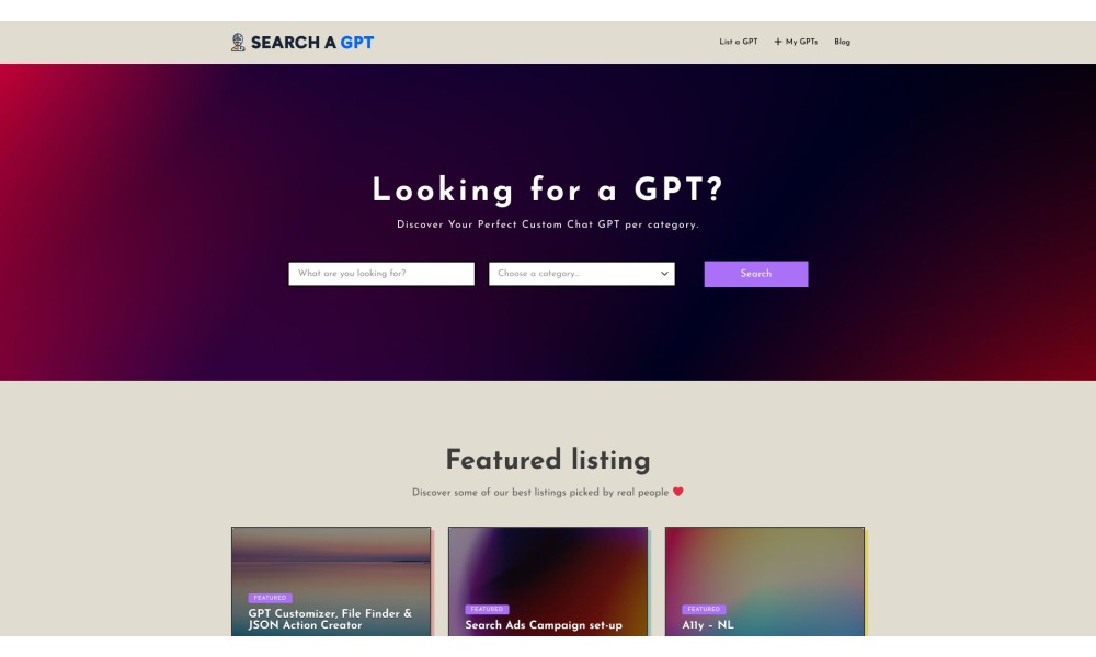 Search a GPT
