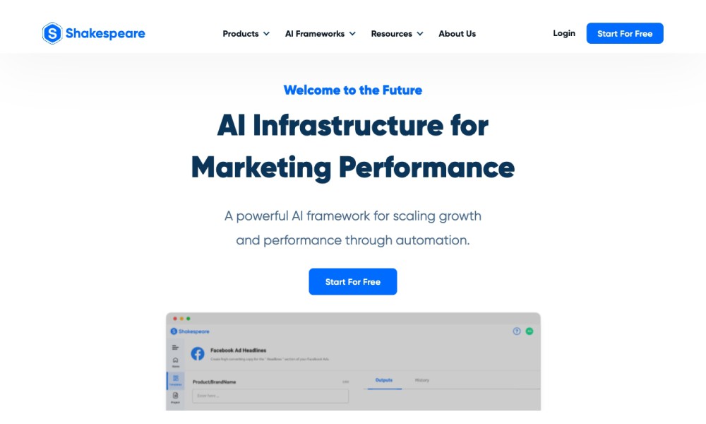 Shakespeare - Your AI Marketing Expert