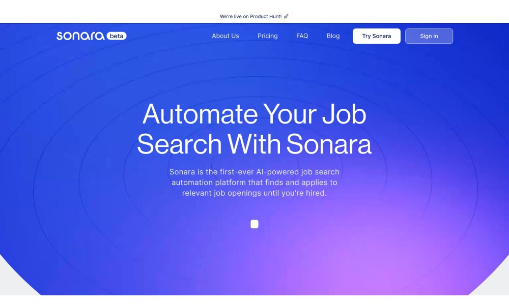 Sonara: Automated Job Search & Applications with AI