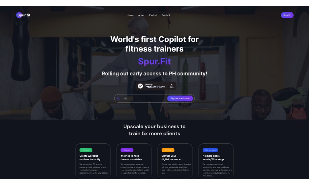 Spur.Fit - AI Assistant for fitness professionals