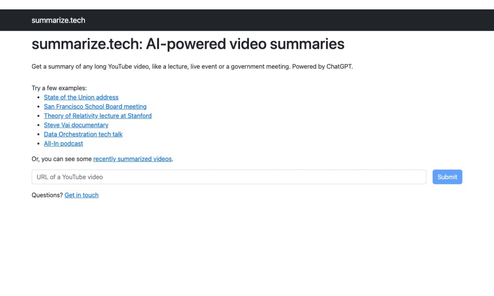 summarize.tech