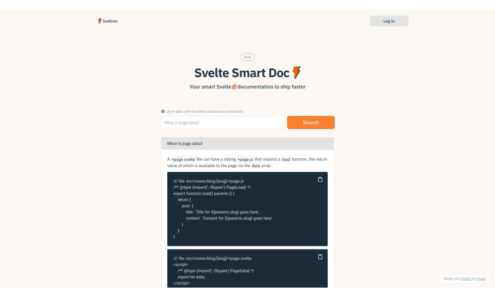 Svelte Smart Doc