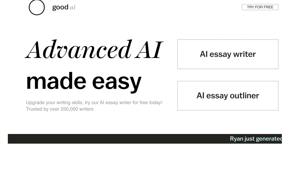The Good AI