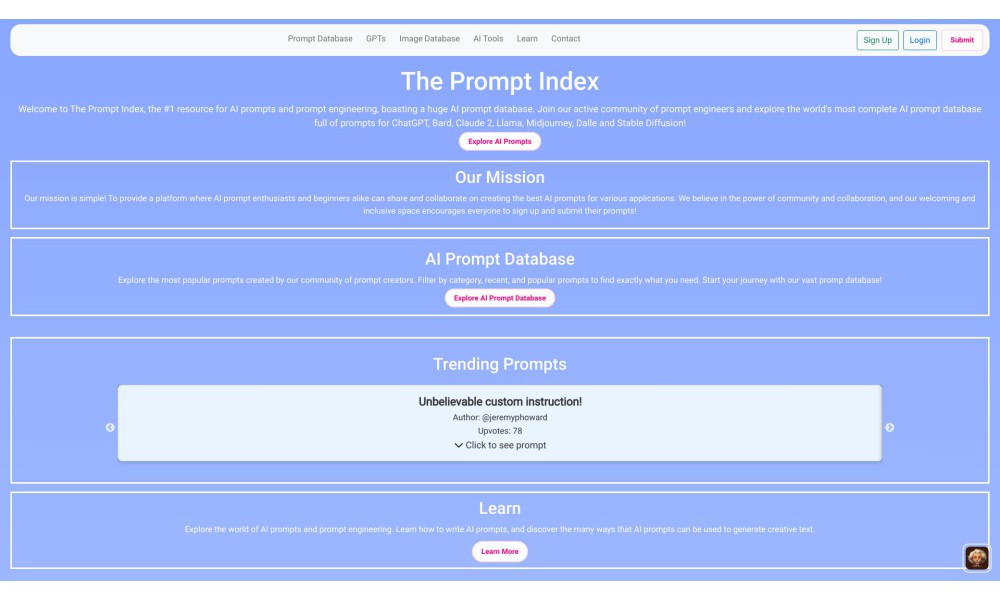 The Prompt Index