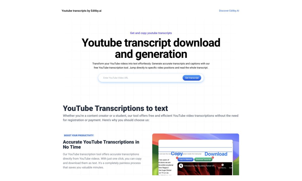 YouTube Transcription Tool
