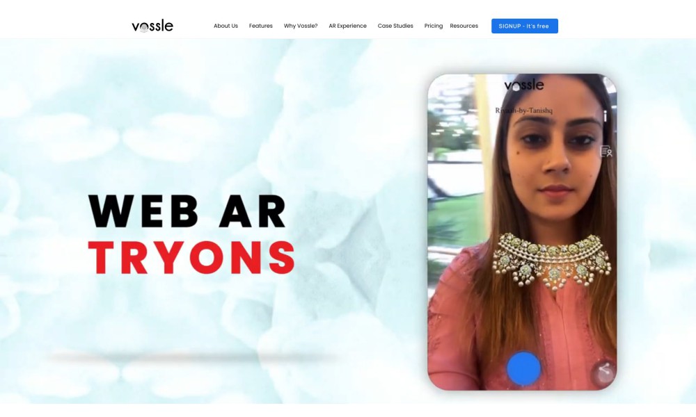 Vossle: No-Code Artificial Intelligence for Immersive WebAR