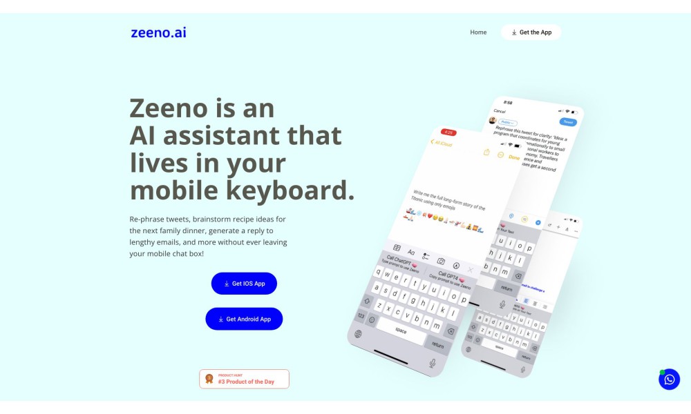 Zeeno - AI in your Keyboard