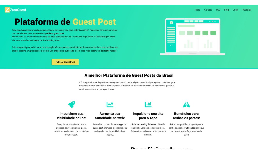 Plataforma de Guest Post - ZaraGuest