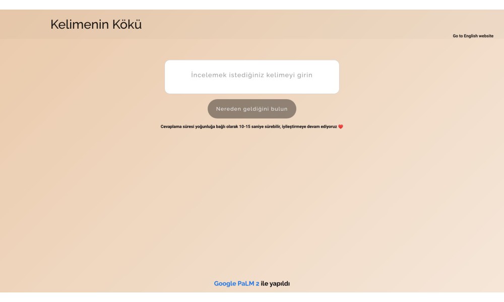 Kelimenin Kökü