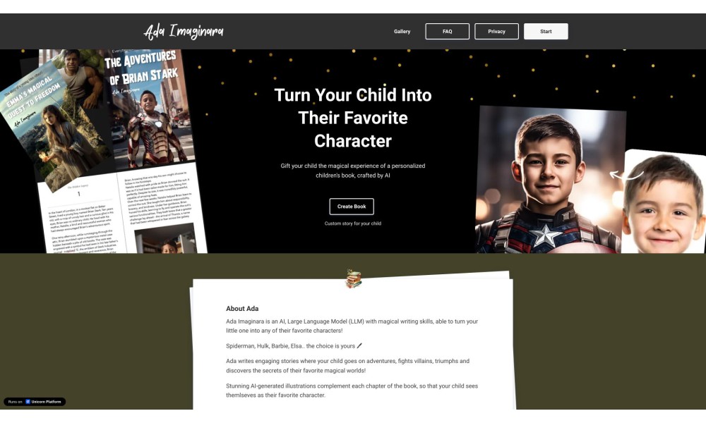 Ada Imaginara - AI Children's Book Author