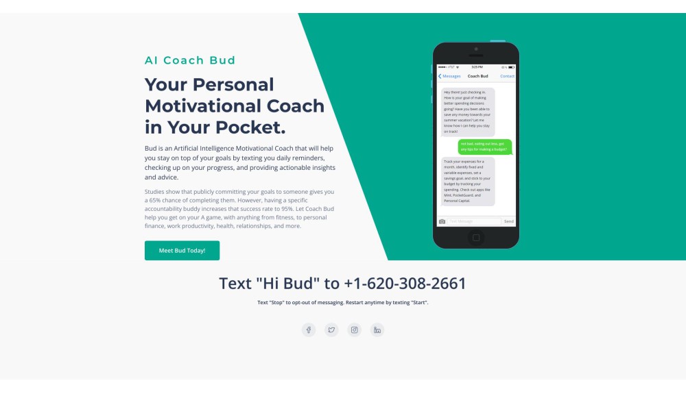 AI Coach Bud