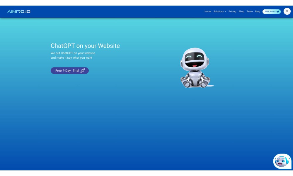 AINIRO ChatGPT Chatbot