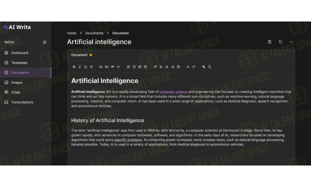 AI Writa - Free AI Writer - Text Generator & AI Copywriting Assistant - Image 1