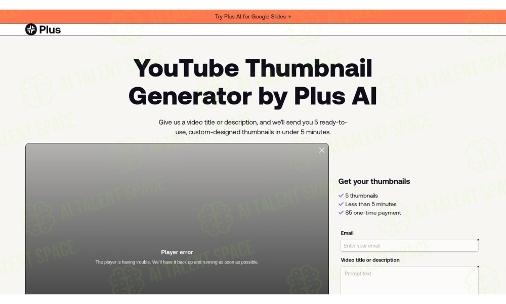 AI Youtube Thumbnail Generator - Image 1