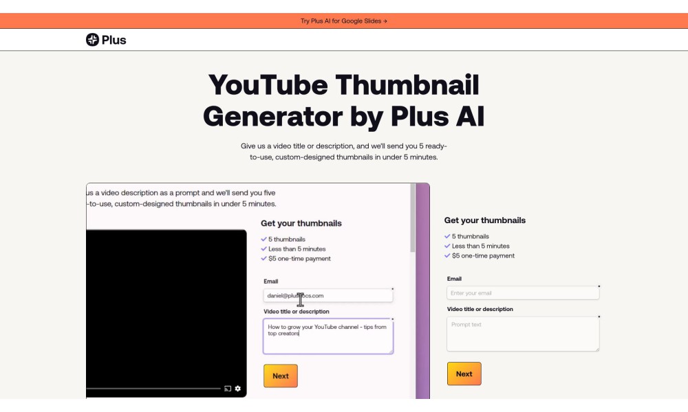 AI Youtube Thumbnail Generator