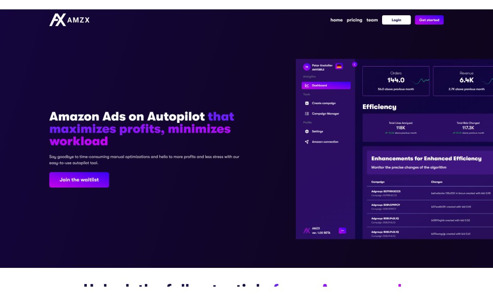 AMZX - Amazon Ads Automator