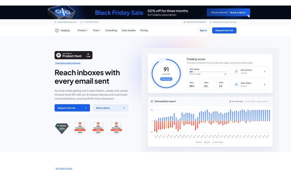 Folderly | Email Deliverability Software To Supercharge Outreach
