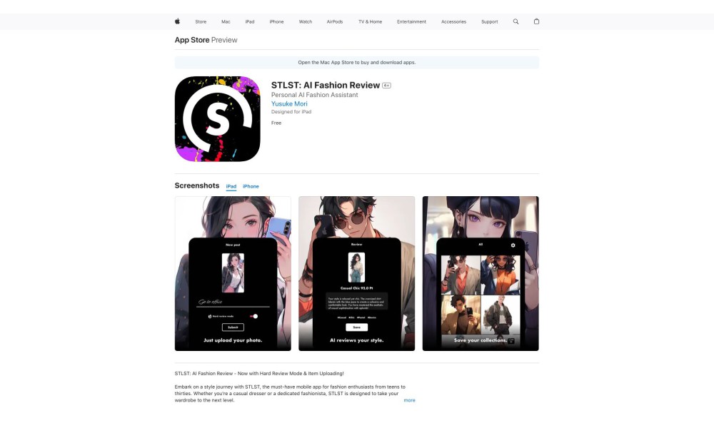 STLST: AI Fashion Review