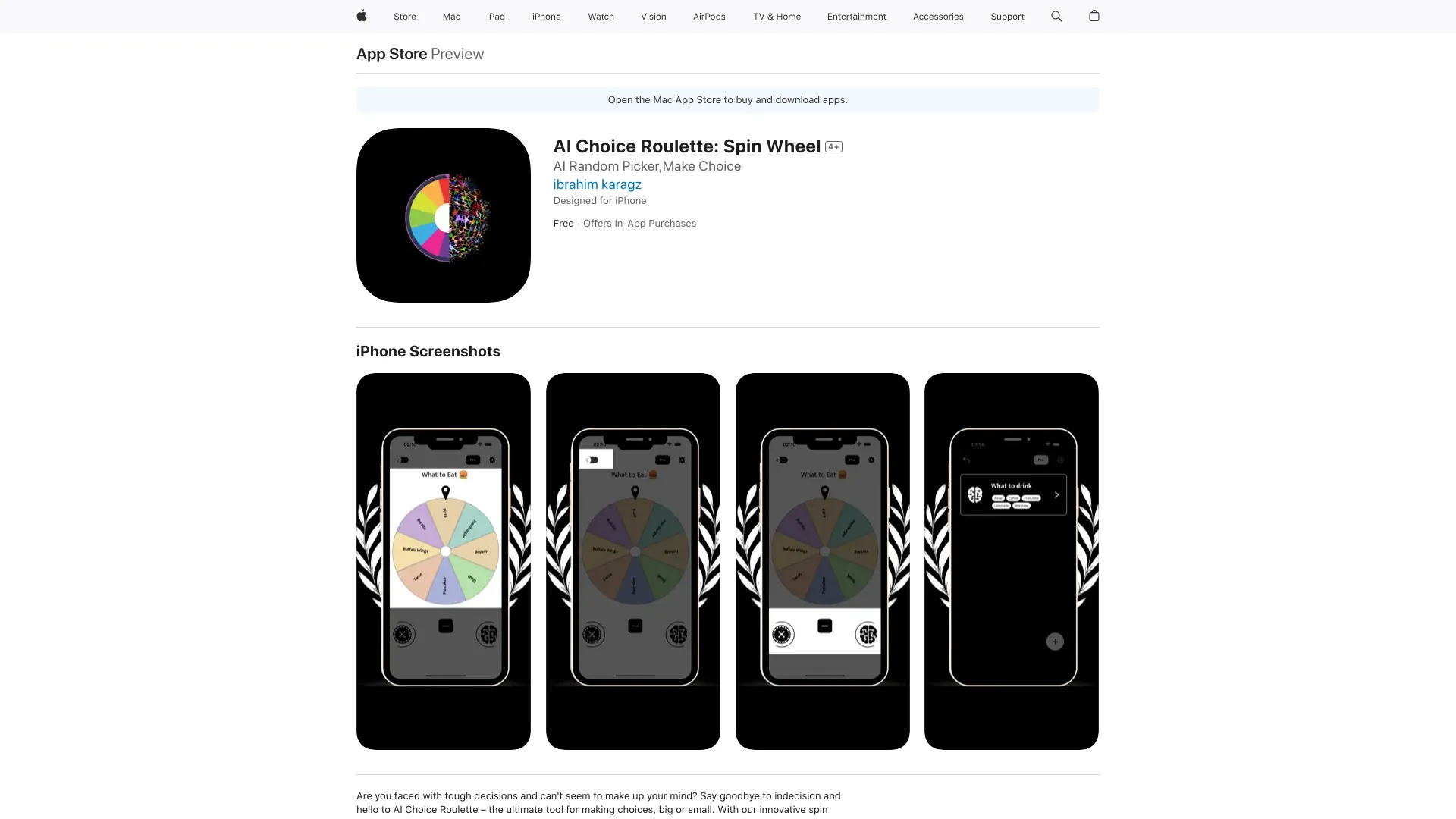 AI Choice Roulette