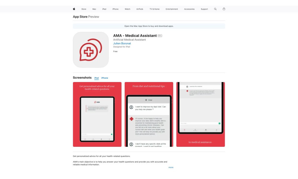 iOS App of AMA