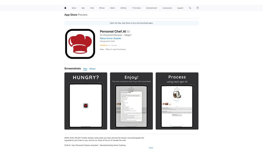 Personal Chef.AI