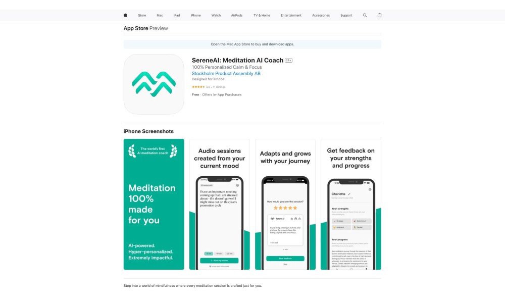 SereneAI: Meditation AI Coach