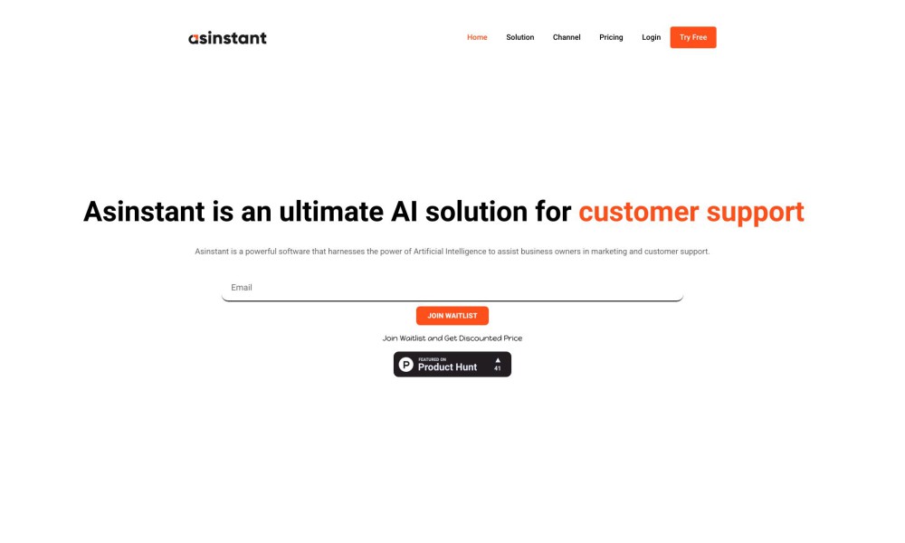 AsInstant - AI for Customer Support & Marketing