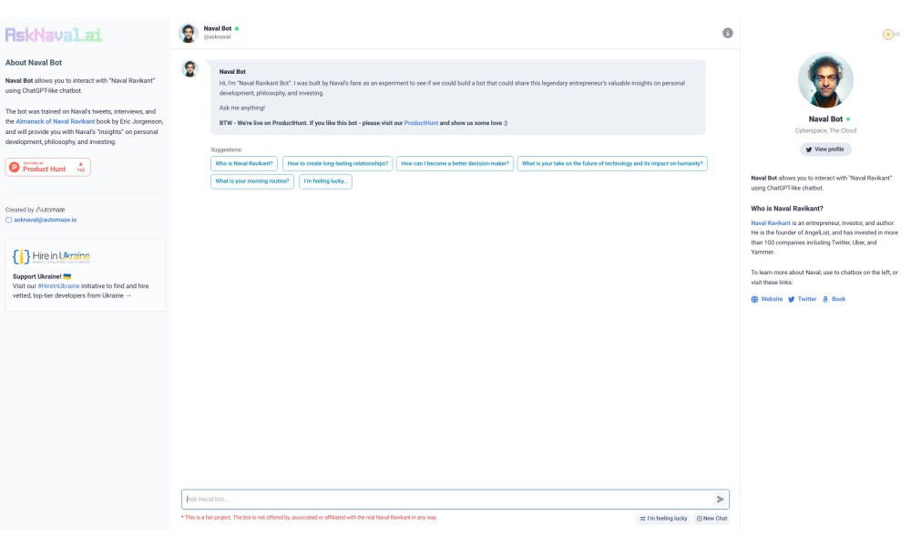 Ask Naval (AI Chatbot)