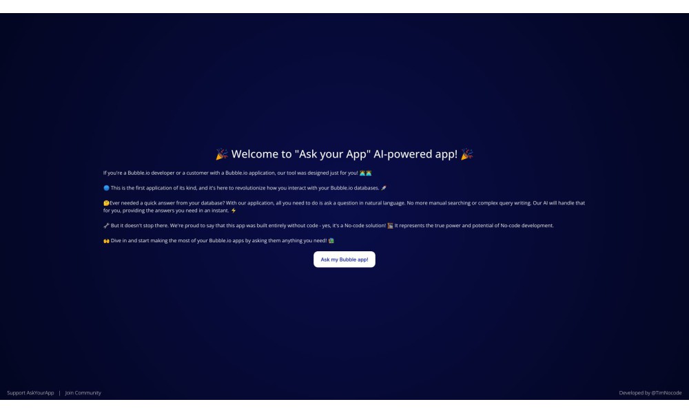 Ask Your App