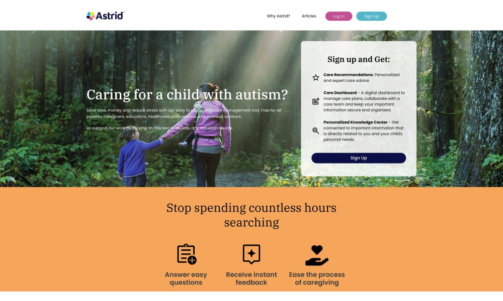 Astrid - Autism Caregiving Resources and Solutions